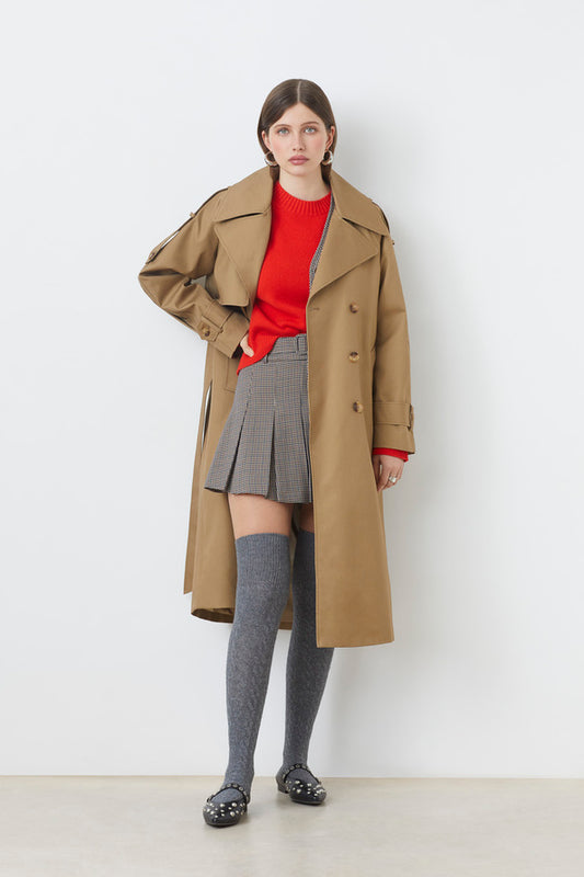 Laura - Gabardina larga con forro desmontable