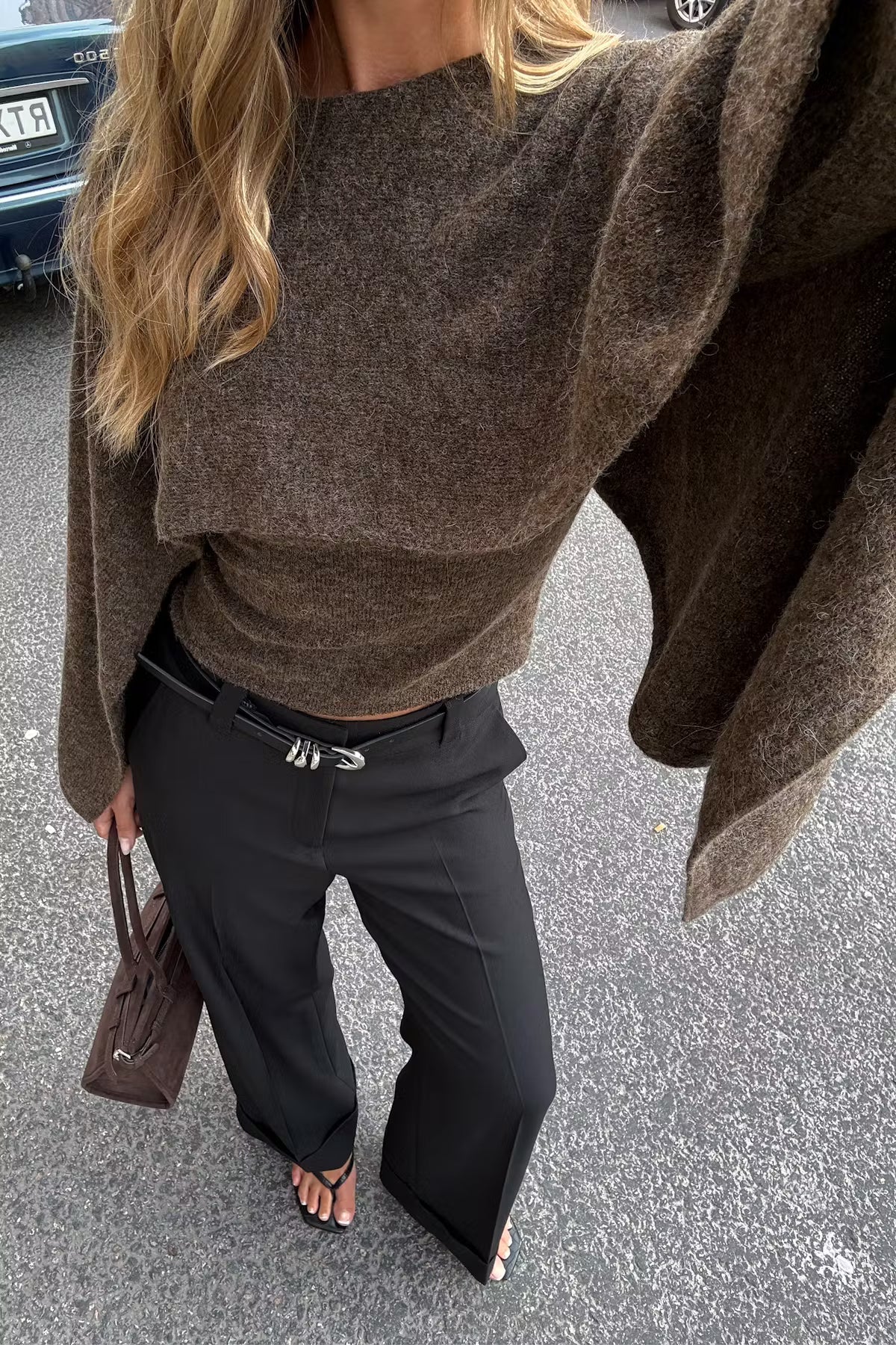 Georgina - Jersey con capa de lana